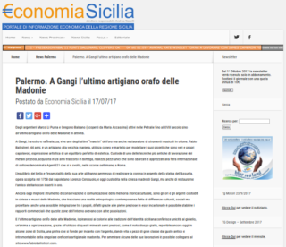 Fabio Ballistreri orafo su Economia Sicilia